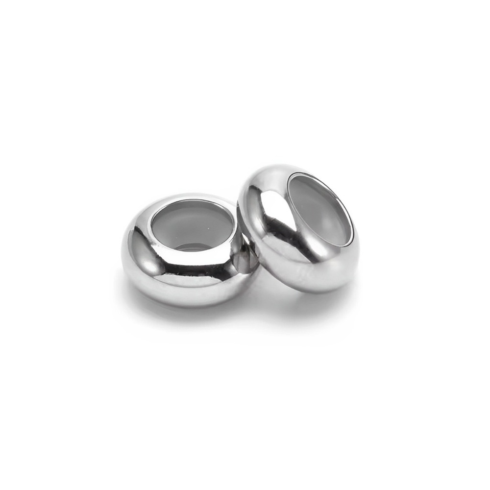 Set of 2 Stainless Steel Silicone Grip Stoppers
